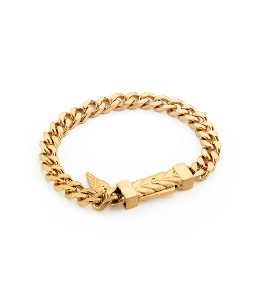 Steel bracelet with chain | Spiga
