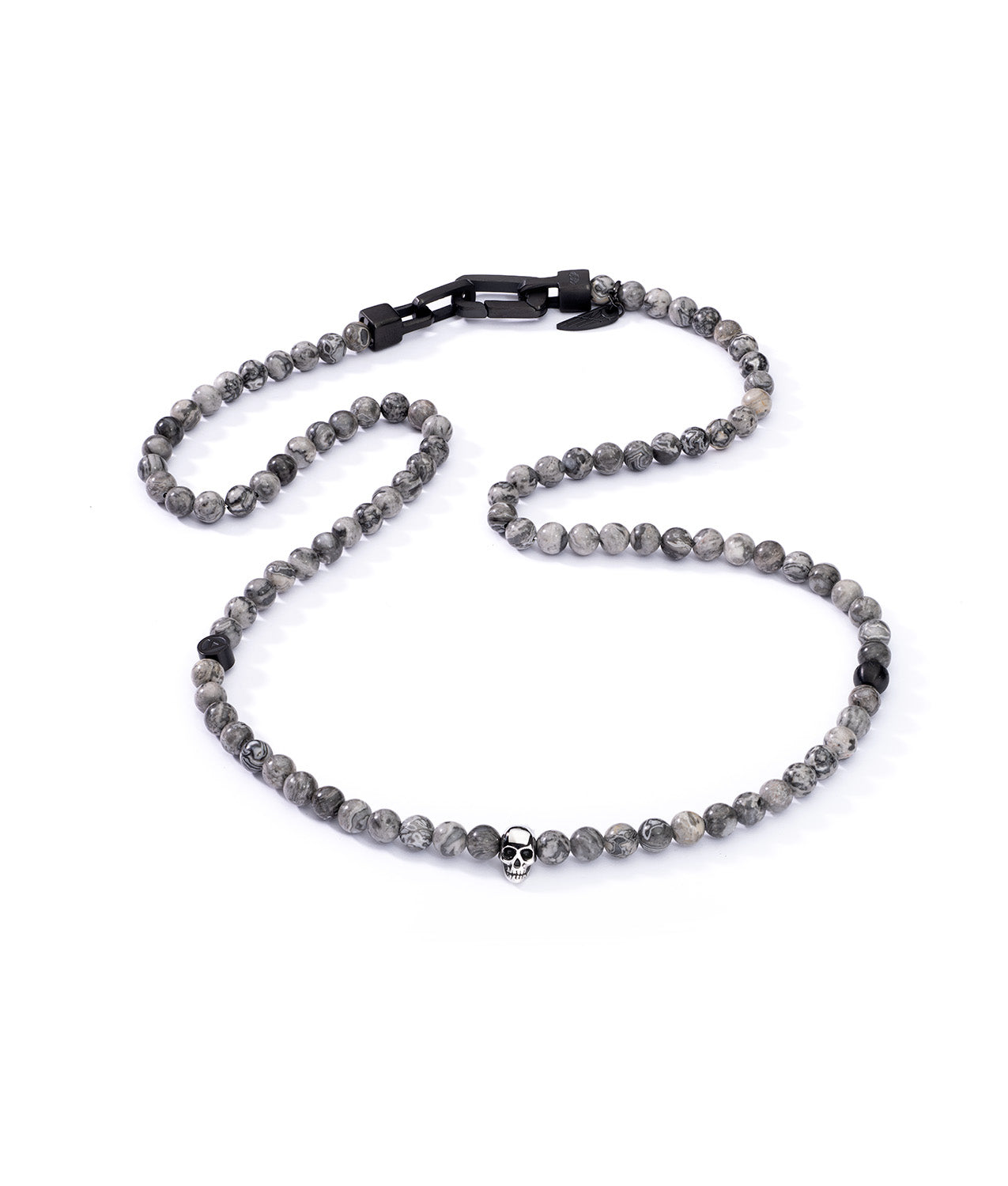 Colar com pedras jasper-grey | Strange