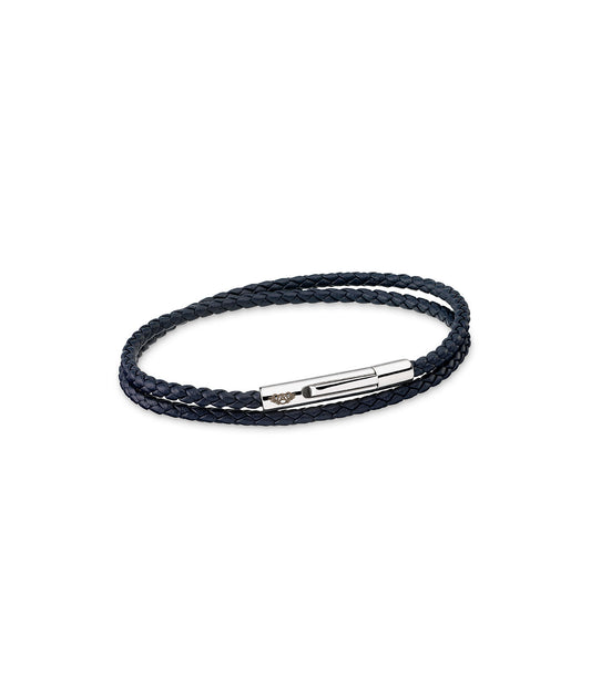Pulseira fina com couro duplo | Rider on the Storm