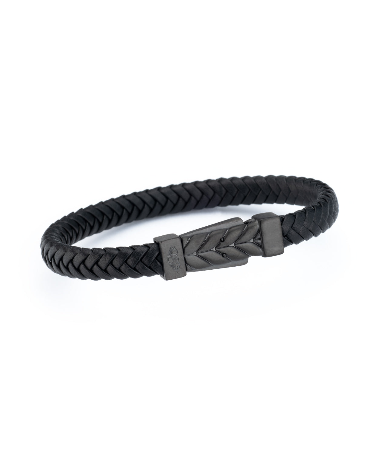 Black leather bracelet | Spiga