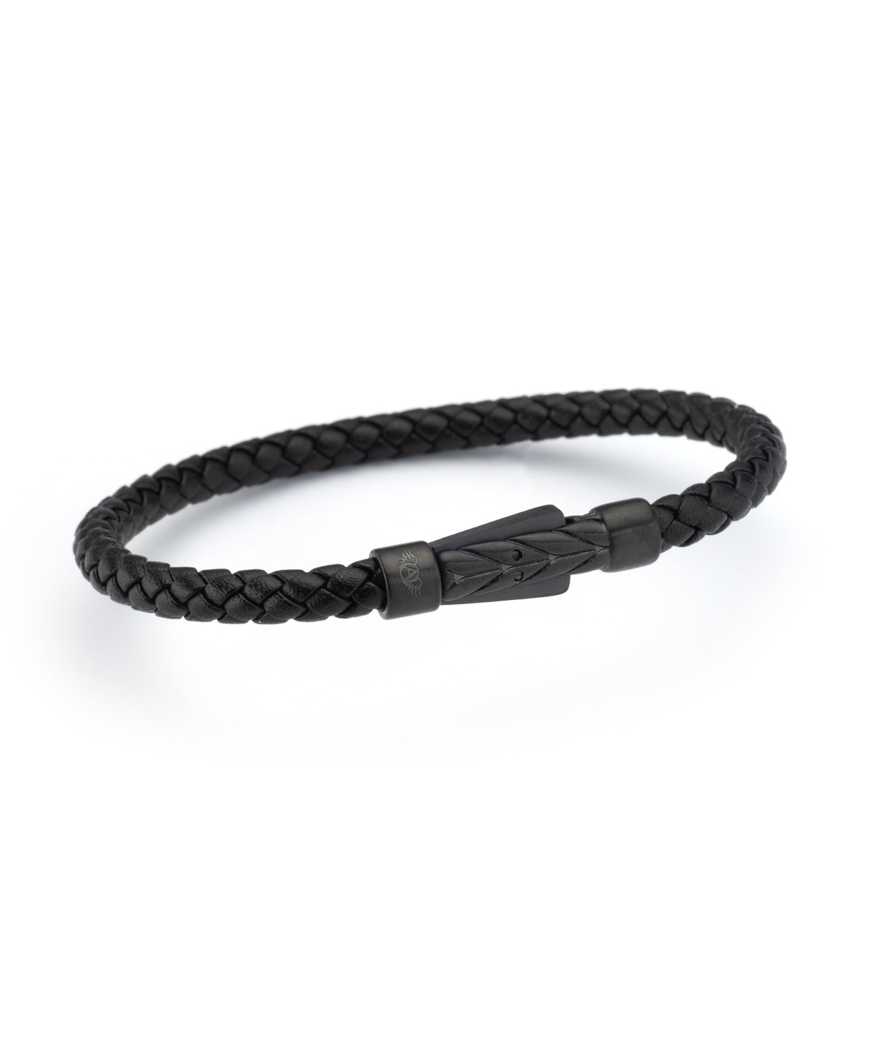Black leather bracelet | Spiga