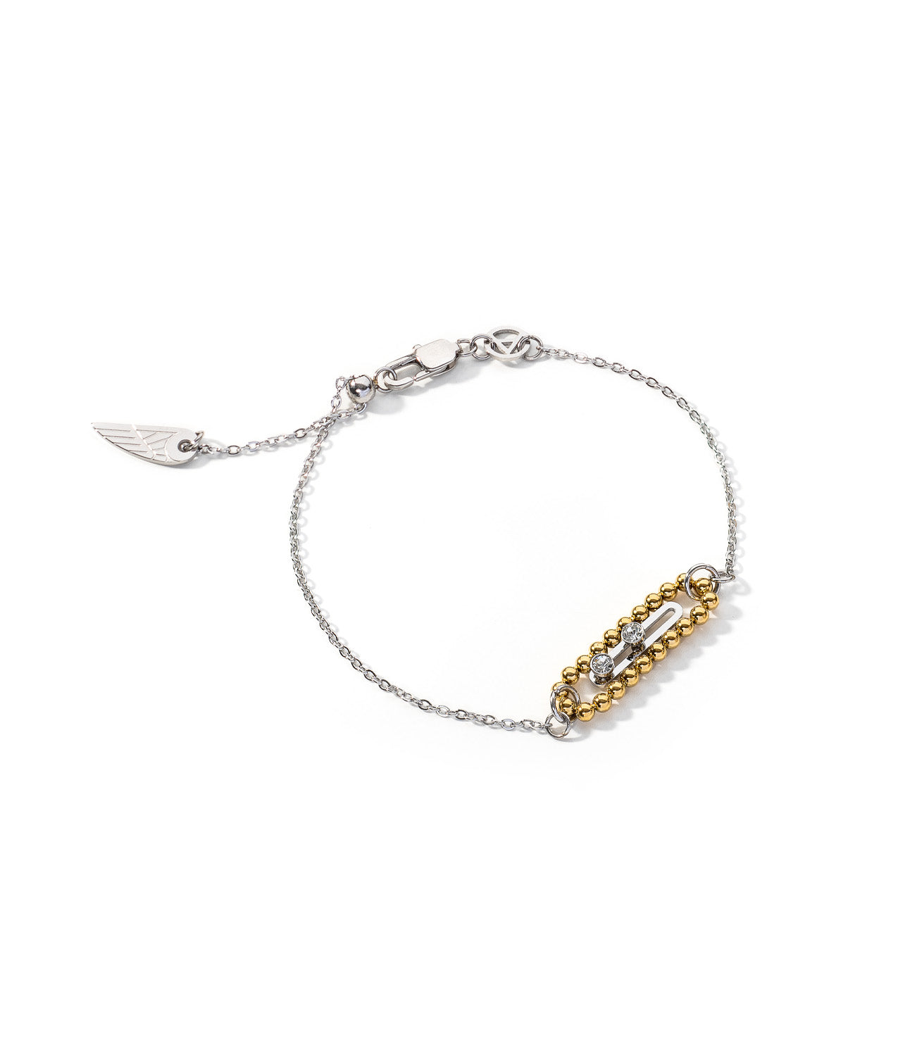 Pulseira bicolor com cristais | Somewhere