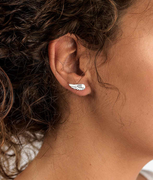 Fly Away Silver Earrings