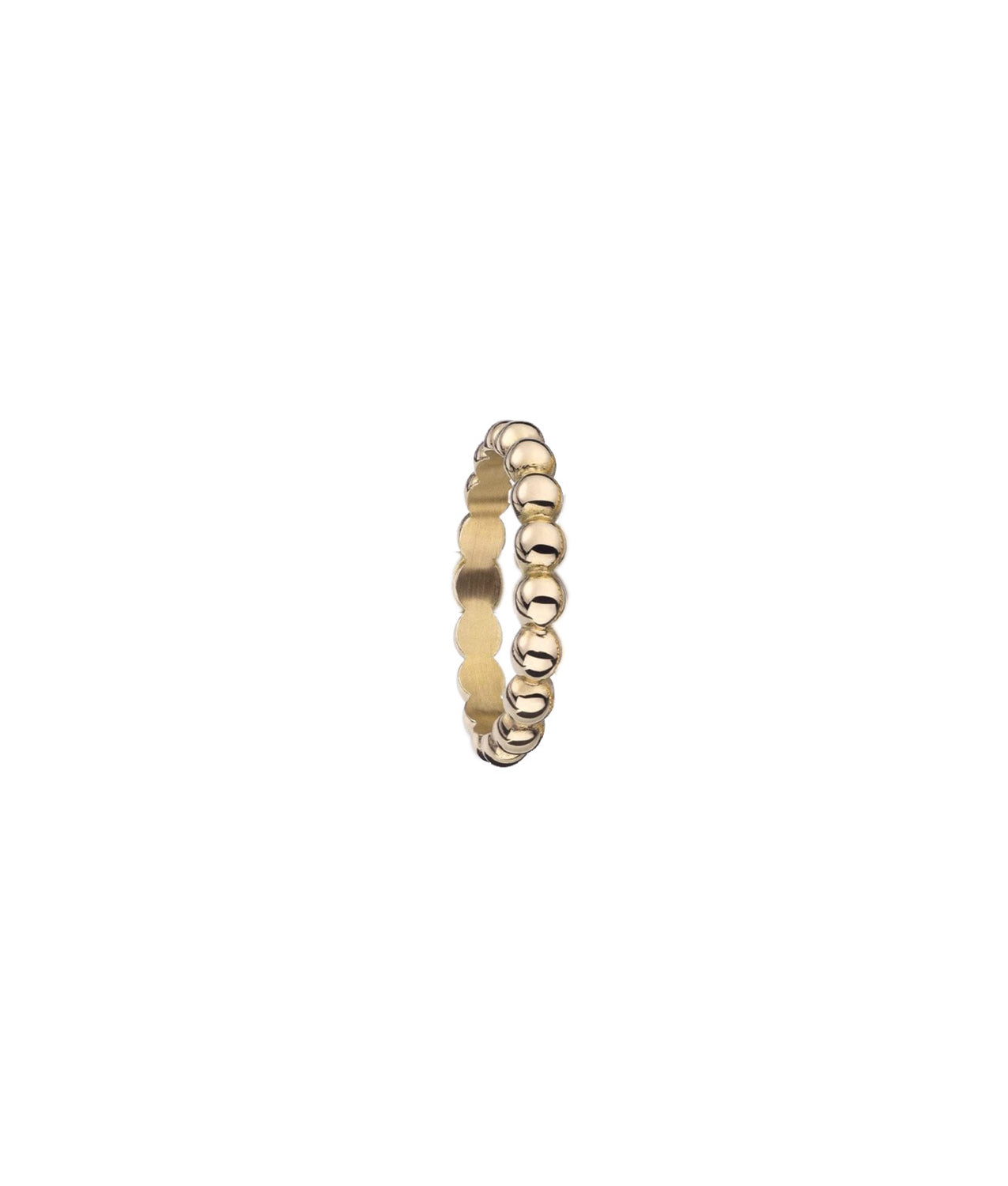 Simple gold ring with balls | Never ending story