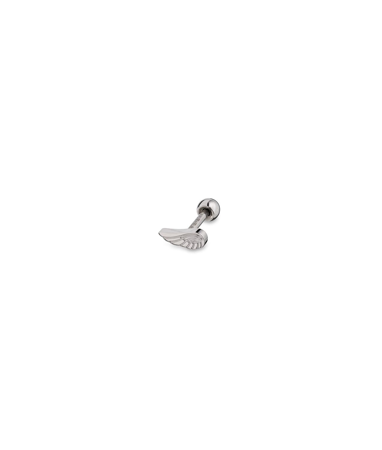 Piercing Flat prateado com asa | State of Mind