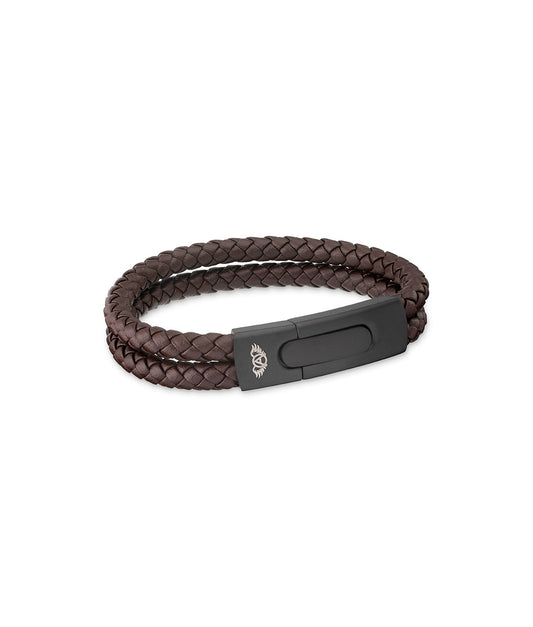 Doppeltes Lederarmband | Race Road