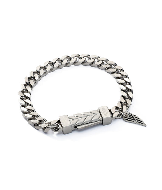 Stahlarmband mit Kette | Spiga