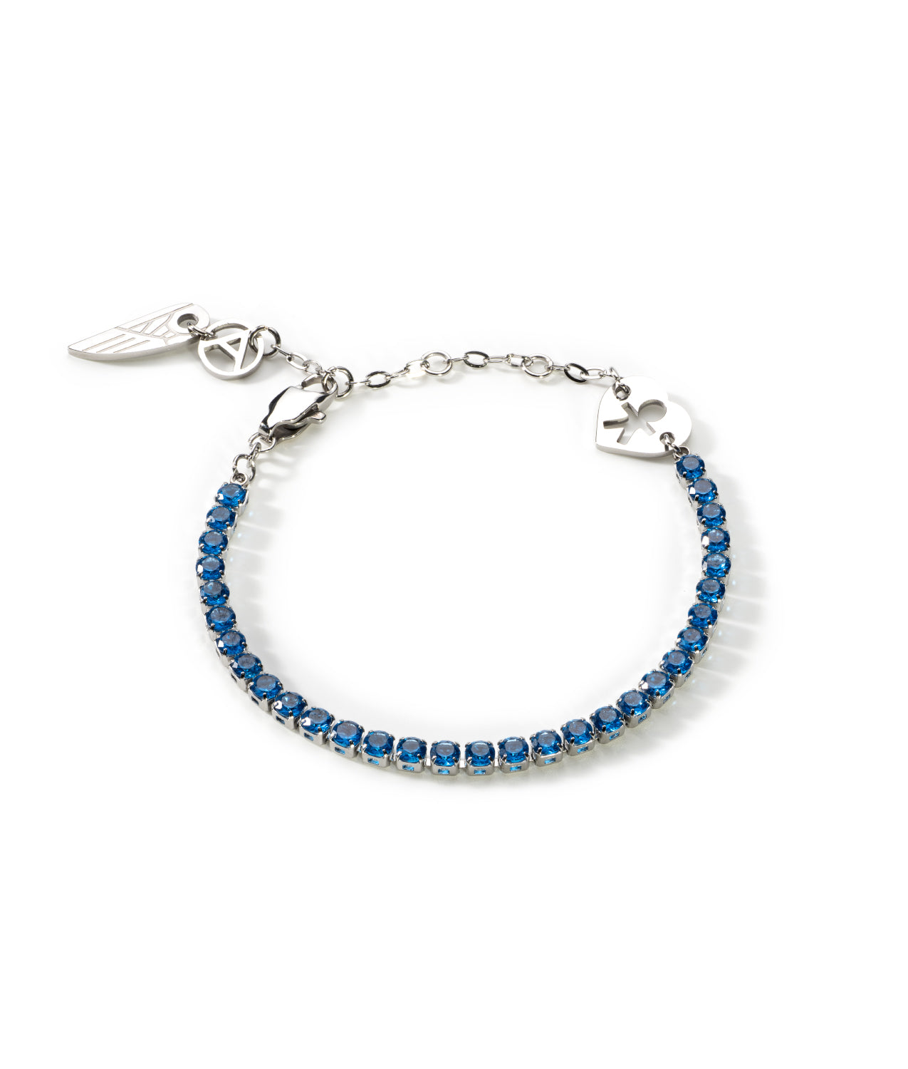 Silberarmband mit blauen Kristallen | Lost in You