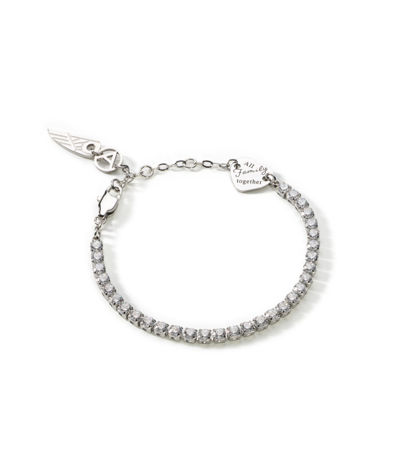 Silberarmband mit durchscheinenden Kristallen | Lost in You