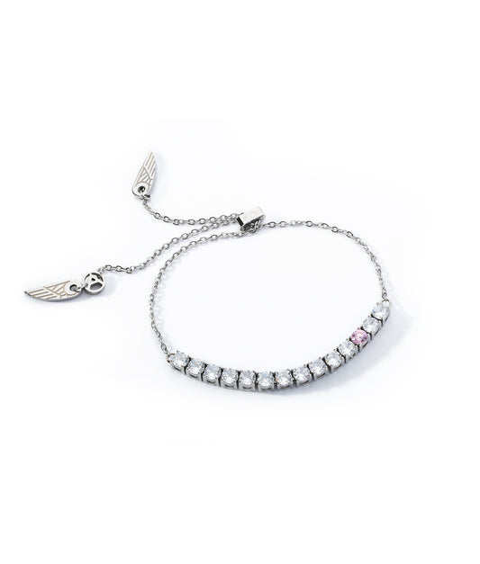 Silberarmband mit Kristallen | Lost in you