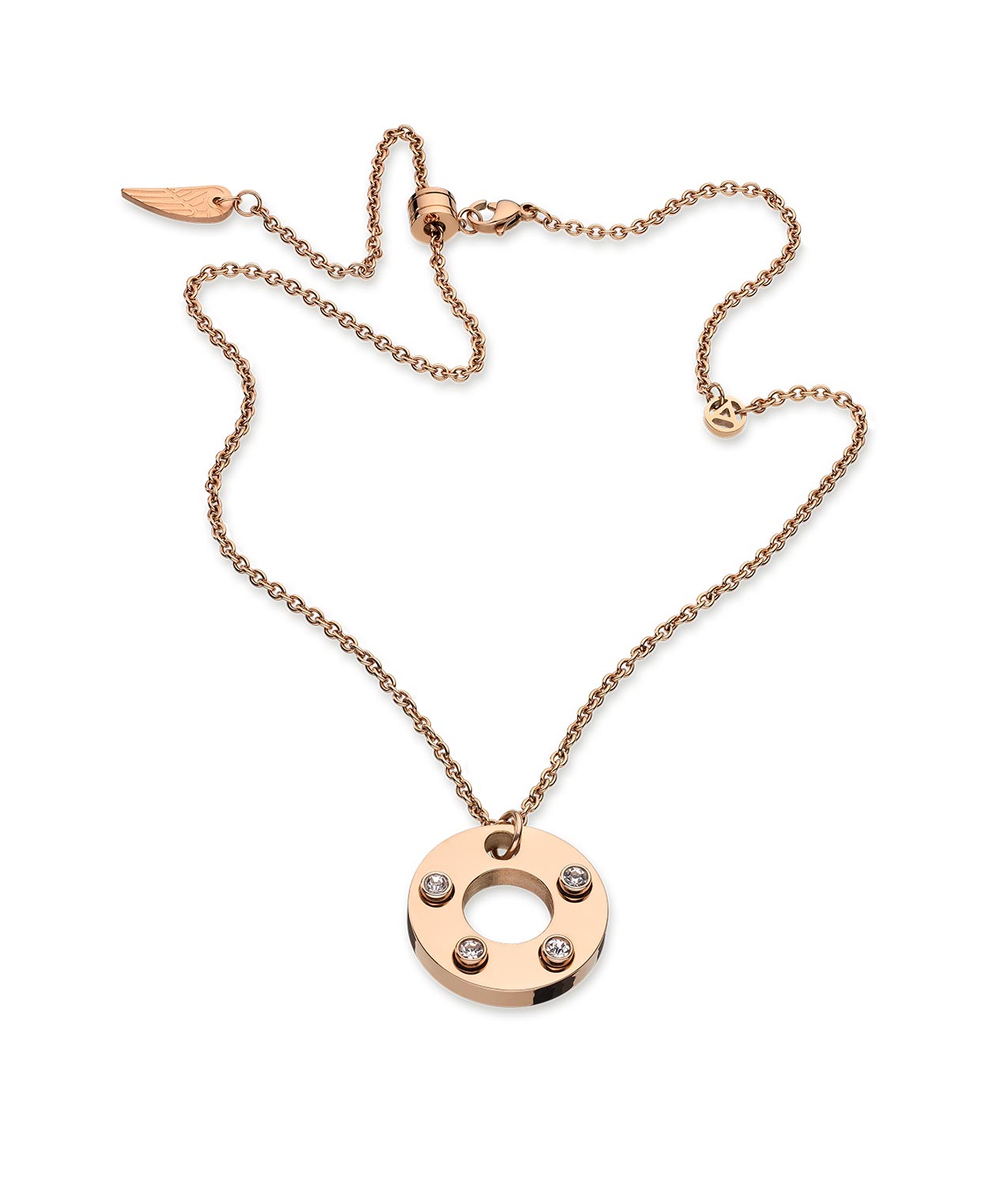 Fio com pendente em rose gold Wish