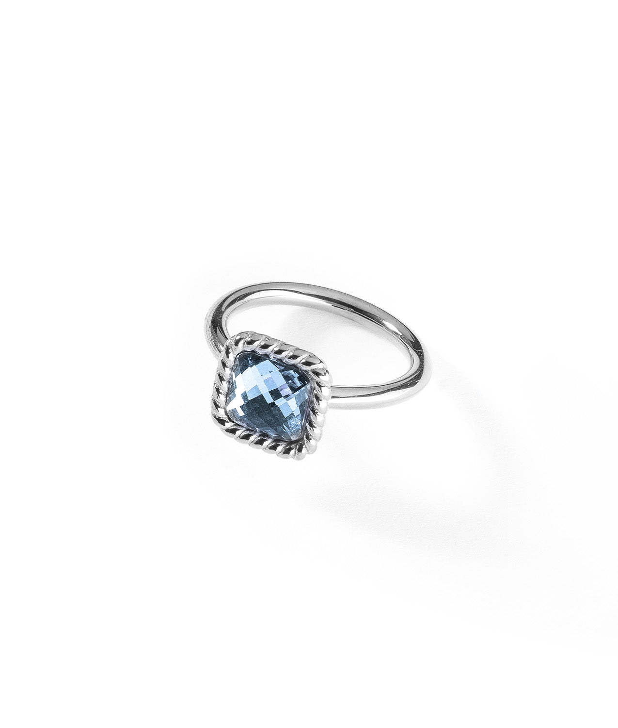 Silver ring with crystal | My Way