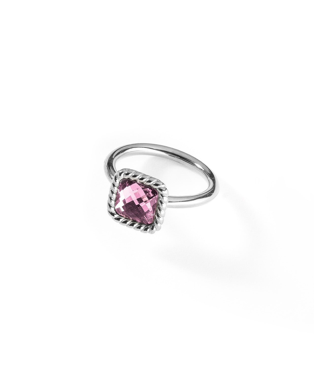Silver ring with crystal | My Way