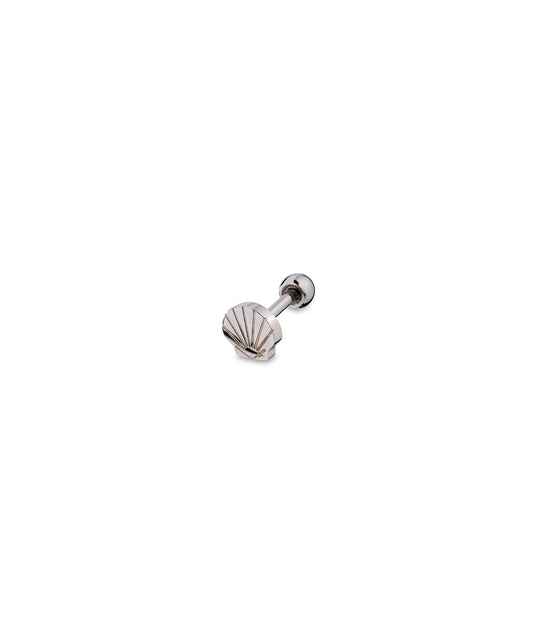 Silbernes flaches Piercing mit Conch | State of Mind