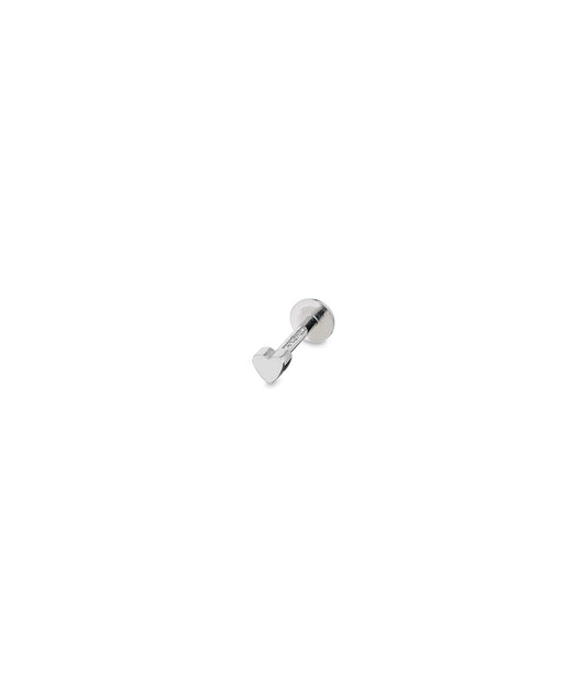 Silbernes Herz-Tragus-Piercing | Geisteszustand